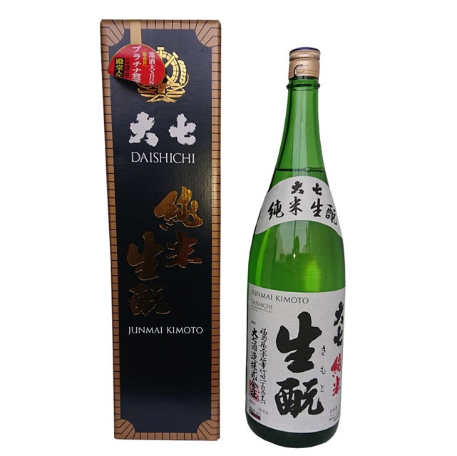 大七 上等 純米生もと 1800ml (福島)